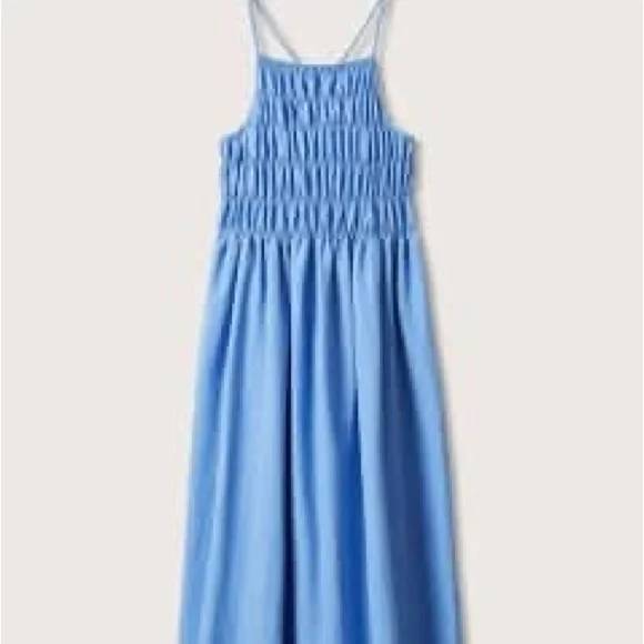 mango blue midi dress Mango Icat Blue Midi Dress
